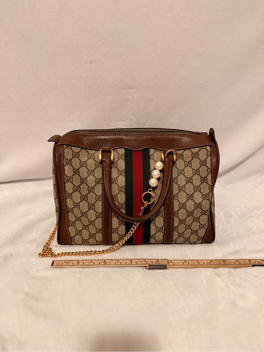 Gucci Vintage Ophidia Medium Boston Bag With Free DIY Strap